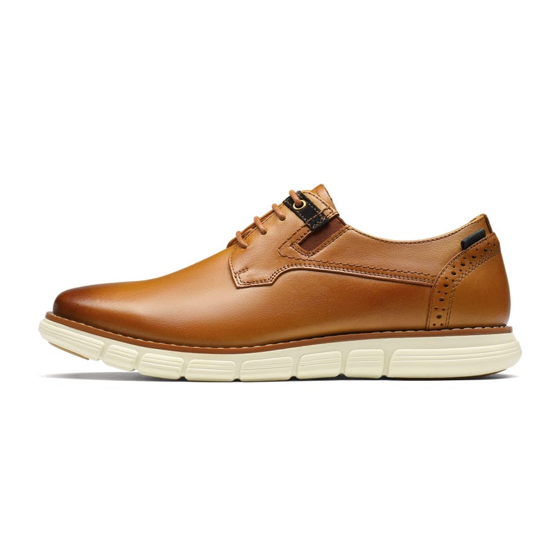 Bruno Marc Men's Crossflex Oxford Dress Sneakers Casual Leather Dress Shoes,Size 9.5,Brown,Purpose-2 - Image 3